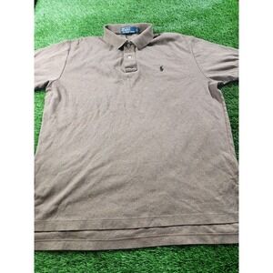Polo By Ralph Lauren Polo Shirt Mens L Brown Short Sleeve Pony Logo Casual
